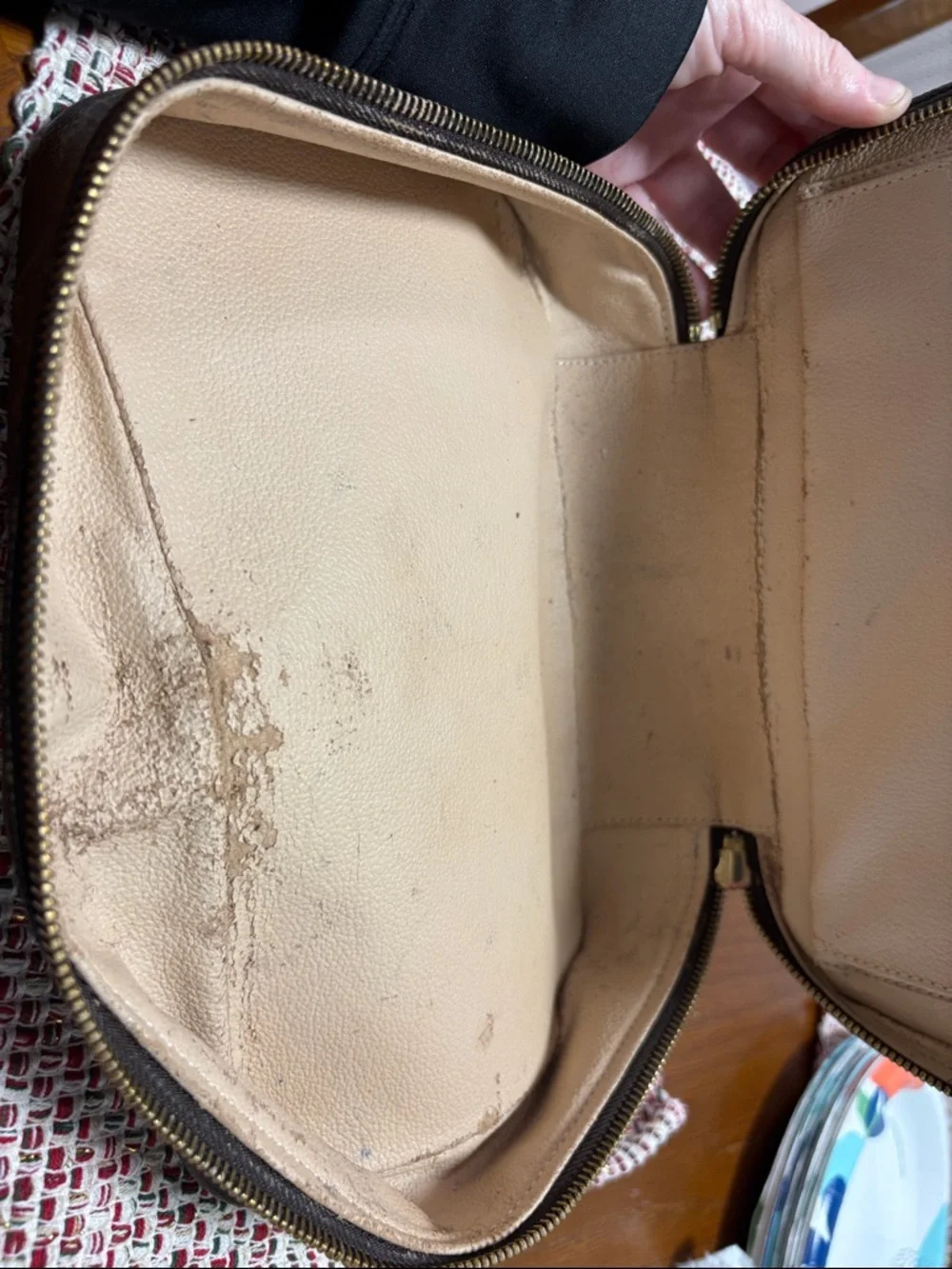 Louis Vuitton Monogram Canvas Toiletry Pouch in Brown and Tan - Picture 3 of 16